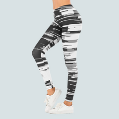 leaf Printing Fitness Slim leggings