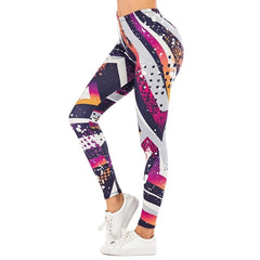 leaf Printing Fitness Slim leggings