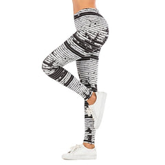 leaf Printing Fitness Slim leggings