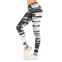 leaf Printing Fitness Slim leggings