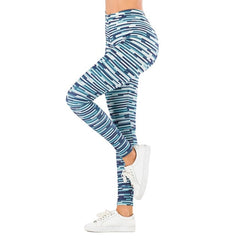 leaf Printing Fitness Slim leggings