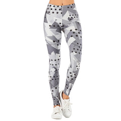 leaf Printing Fitness Slim leggings