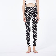 Women Gym Leggings Star Printing