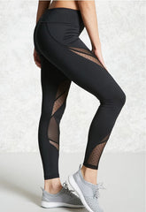 Women Mesh Patchwork Leggings