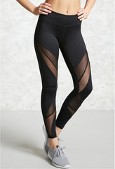 Women Mesh Patchwork Leggings